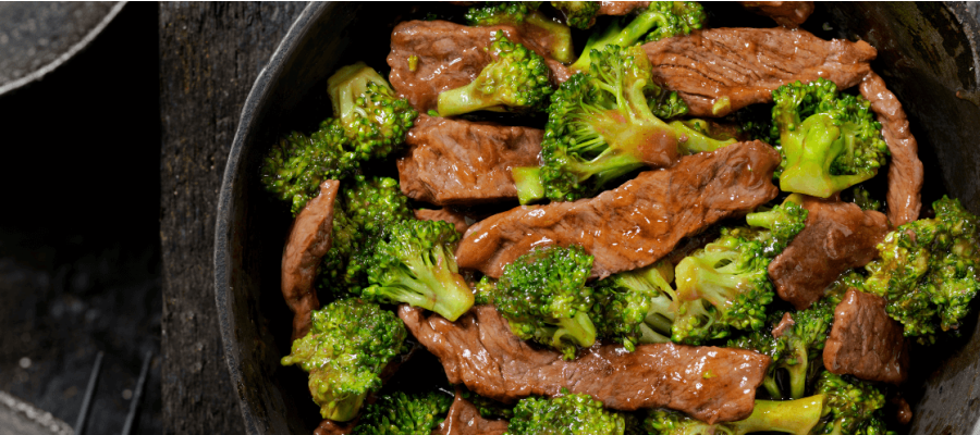 Beef and broccoli stir fry