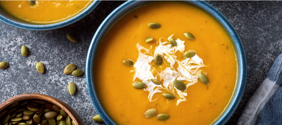 Kürbis-Kokossuppe