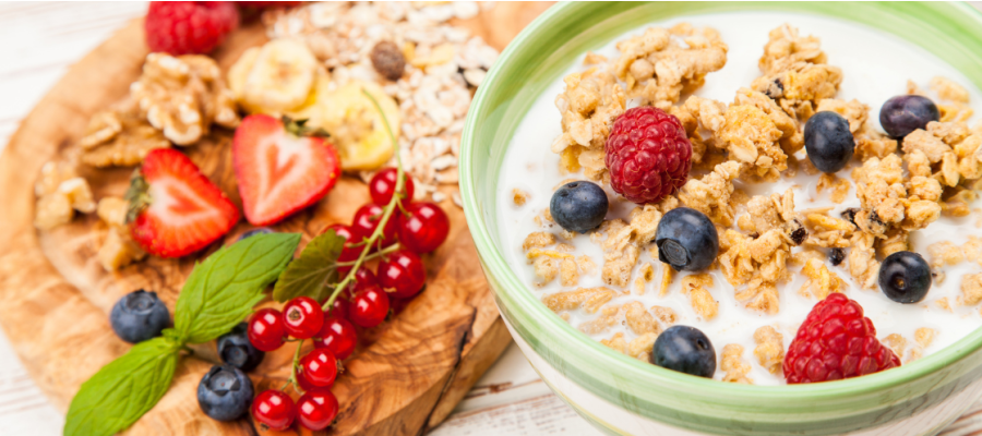 Müsli mit Beeren