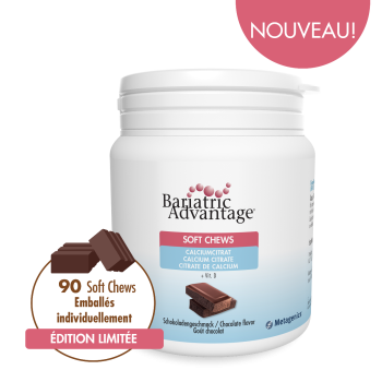 Complément alimentaire Bariatric Advantage Citrate de Calcium Soft Chews Chocolat