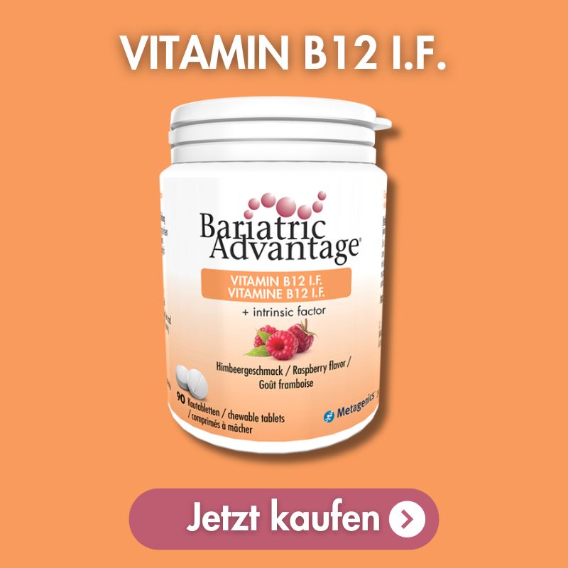Bariatric Advantage Vitamin B12 mit "Intrinsischem Faktor" für eine bessere Aufnahme